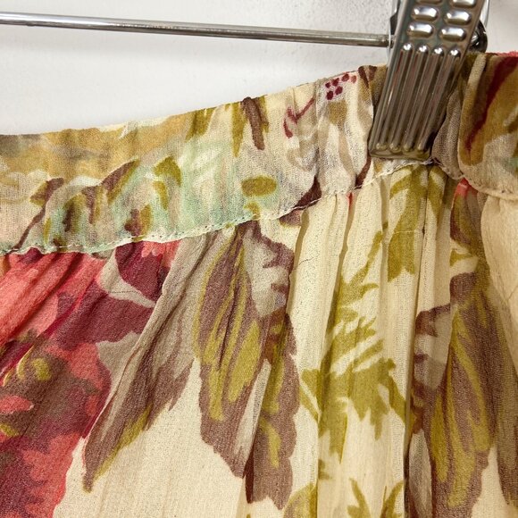 Women's Maxi Skirt Cottagecore Prairie Floral Fairy Flowy Y2K Size Large - Picture 5 of 6